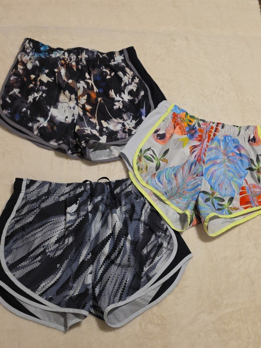 3 Nike Dri-fit Small Size Lined Running Shorts
